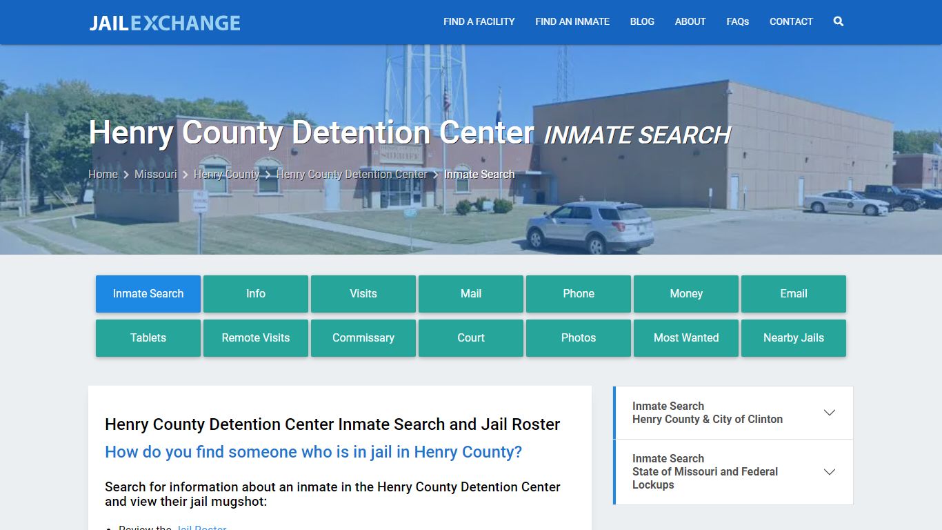 Henry County Detention Center Inmate Search - Jail Exchange